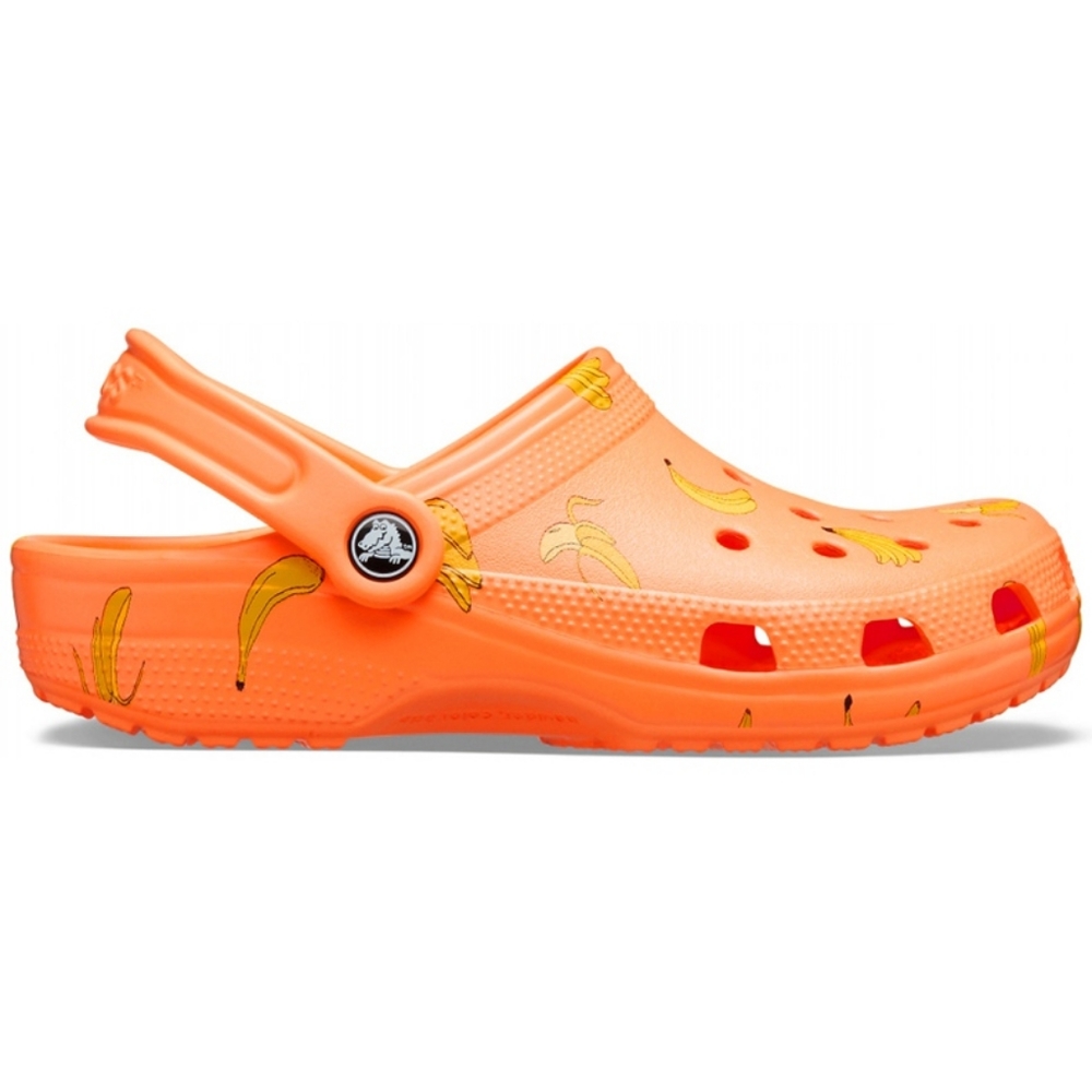 Crocs Classic Vacay Vibes Clog orange banana print
